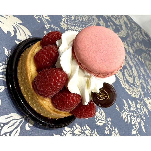 La Tartelette Macaron Vanille Framboises